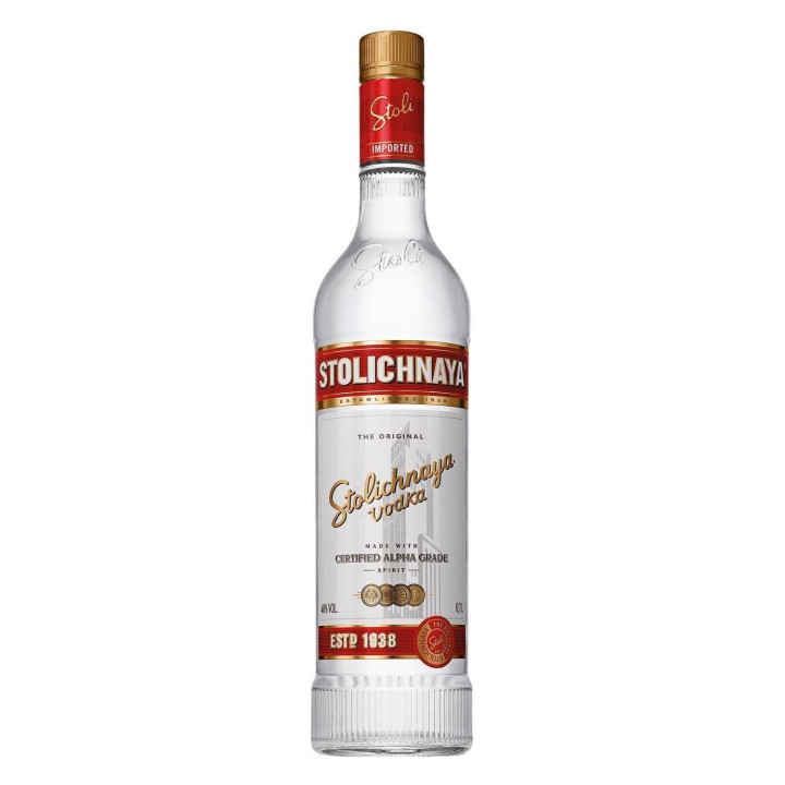 STOLICHNAYA RED VODKA CL.100